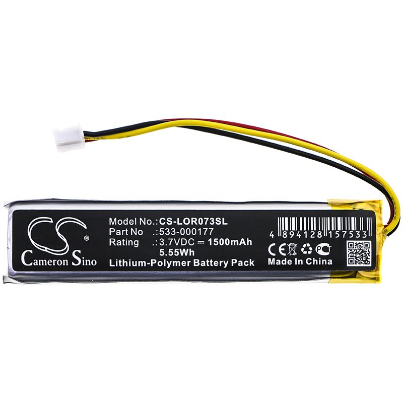 Li-Polymer Battery fits Logitech, Mx Keys, Yr0073 3.7V, 1500mAh Keyboard,Mouse Cameron Sino Technology Limited