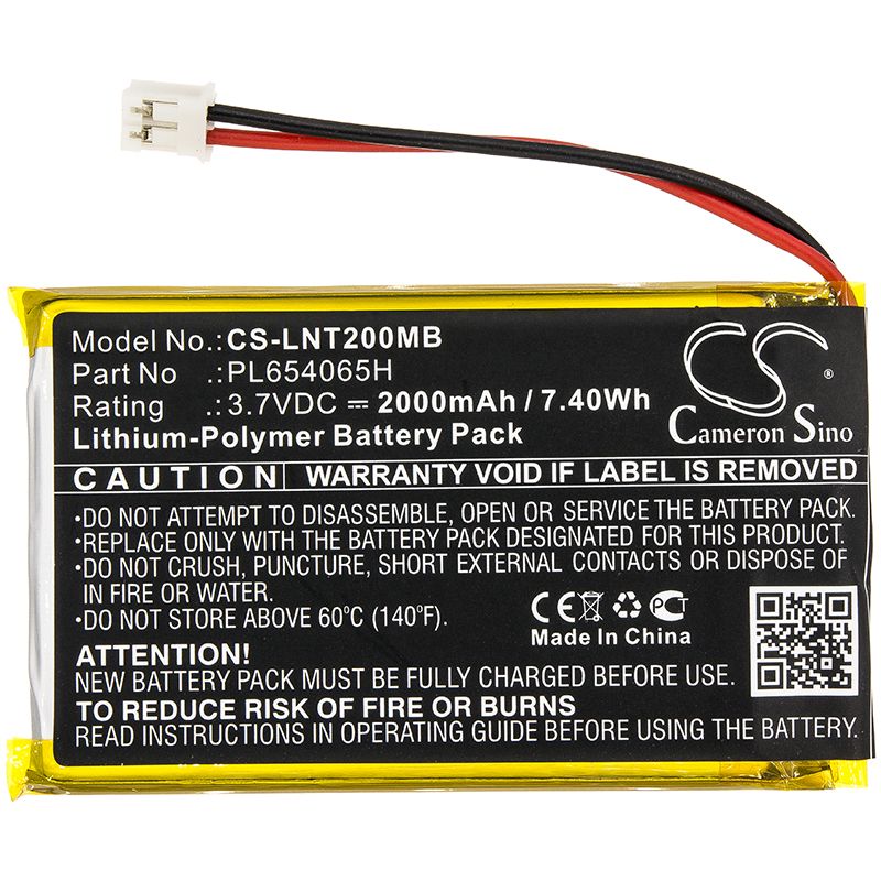 Li-Polymer Battery fits Luvion, Prestige Touch 2 3.7V, 2000mAh BabyPhone Cameron Sino Technology Limited