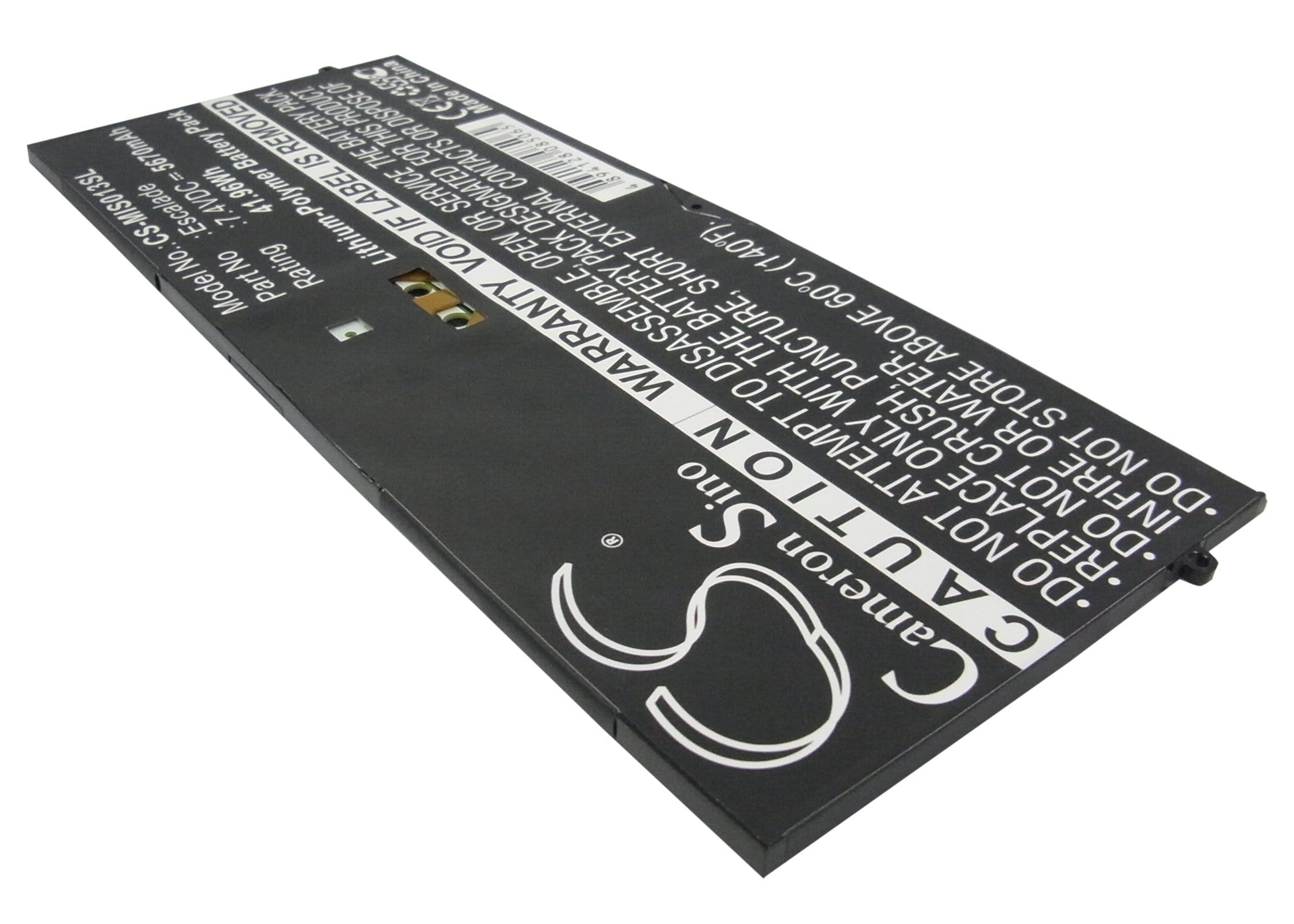 Li-Polymer Battery fits Microsoft, 9sr-00013, Surface Pro 7.4V, 5670mAh Tablet Cameron Sino Technology Limited