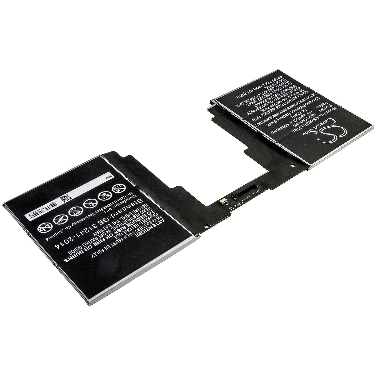 Li-Polymer Battery fits Microsoft, Surface Book 3 13.5 Keyboard 11.36V, 4800mAh Tablet Cameron Sino Technology Limited