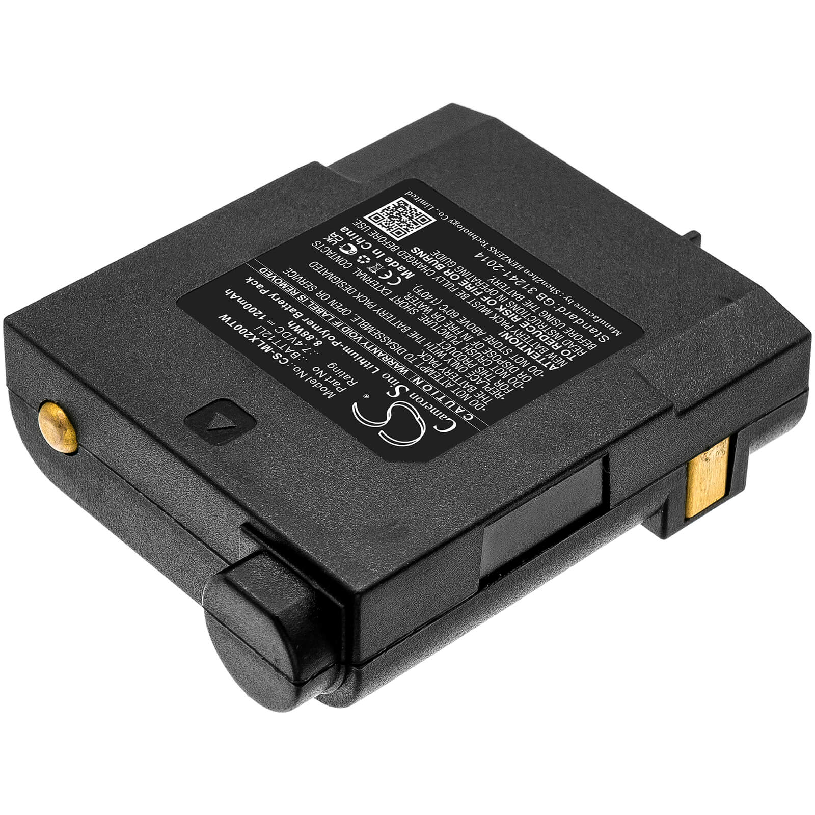 Li-Polymer Battery fits Midland, G7 Pro, Gxt2000 7.4V, 1200mAh / 8.88Wh Two-Way Radio Cameron Sino Technology Limited