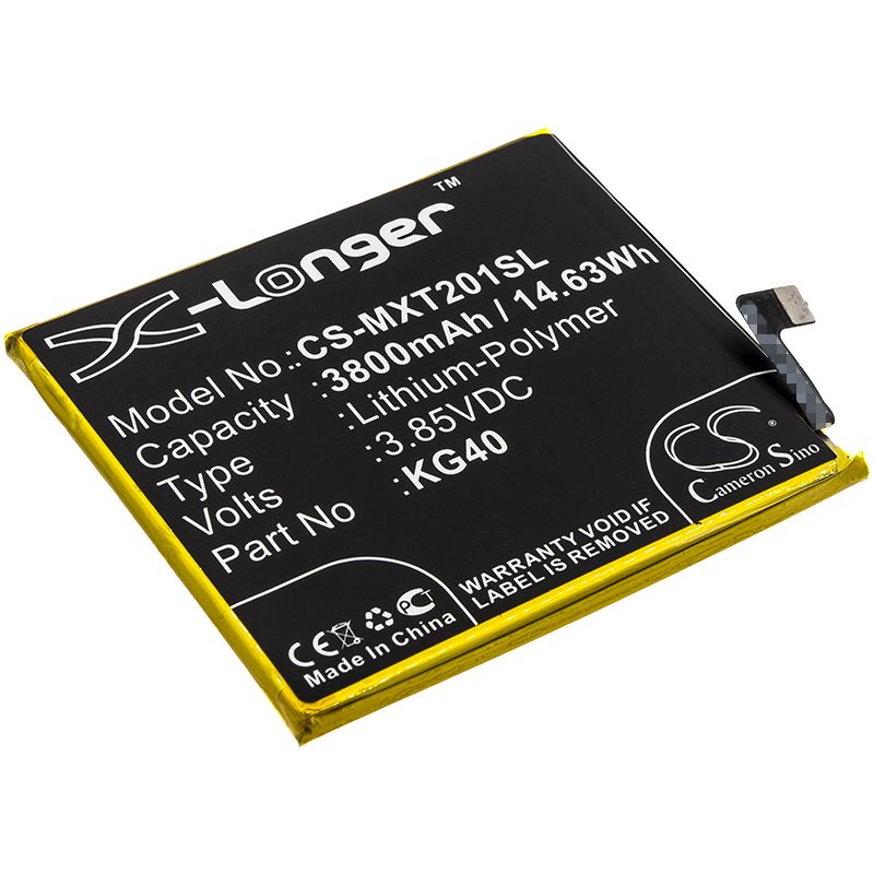 Li-Polymer Battery fits Motorola, G8 Play, Moto One Macro 3.85V, 3800mAh Mobile & SmartPhone Cameron Sino Technology Limited