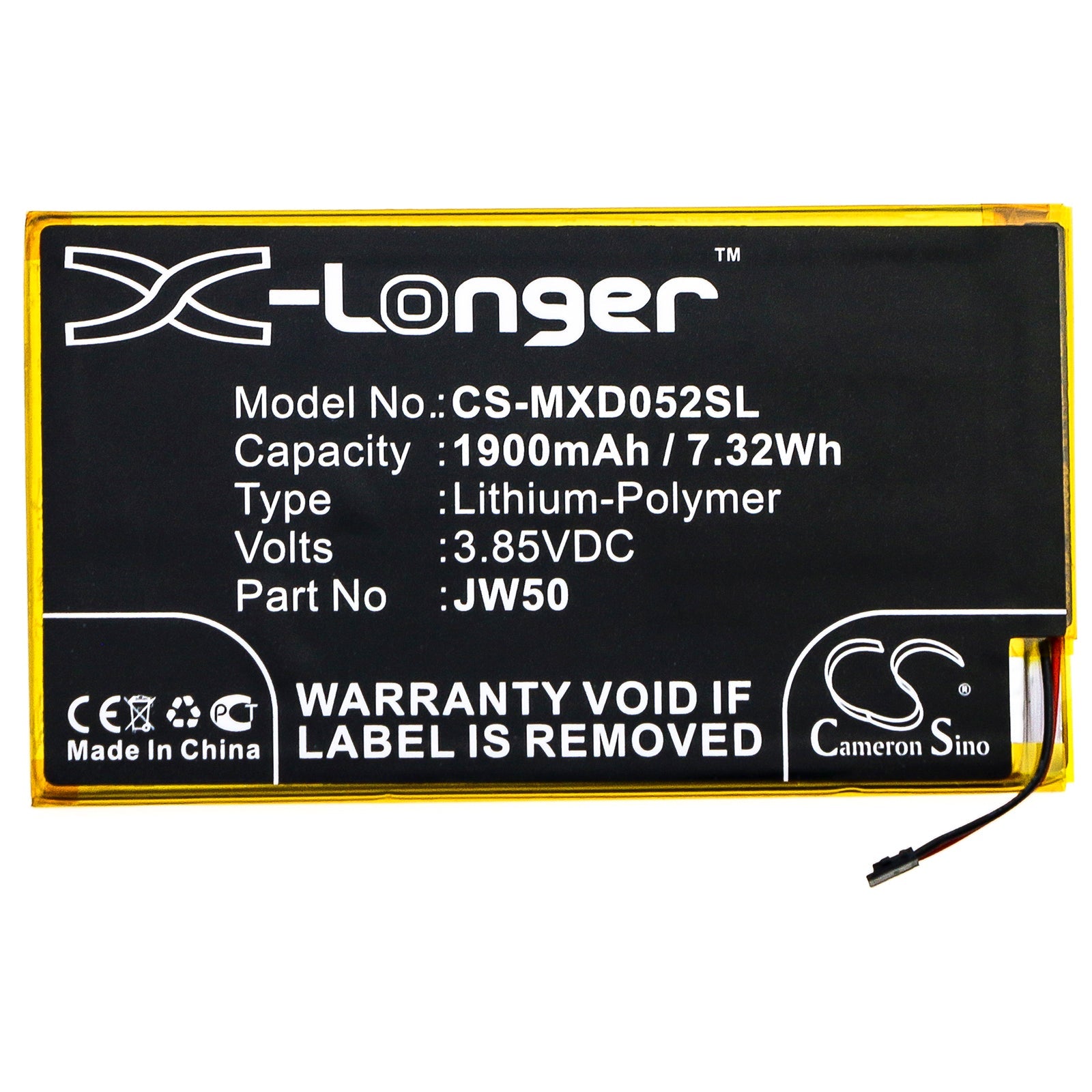 Li-Polymer Battery fits Motorola, Md1005g, Moto Module 5g 3.85V, 1900mAh Mobile & SmartPhone Cameron Sino Technology Limited