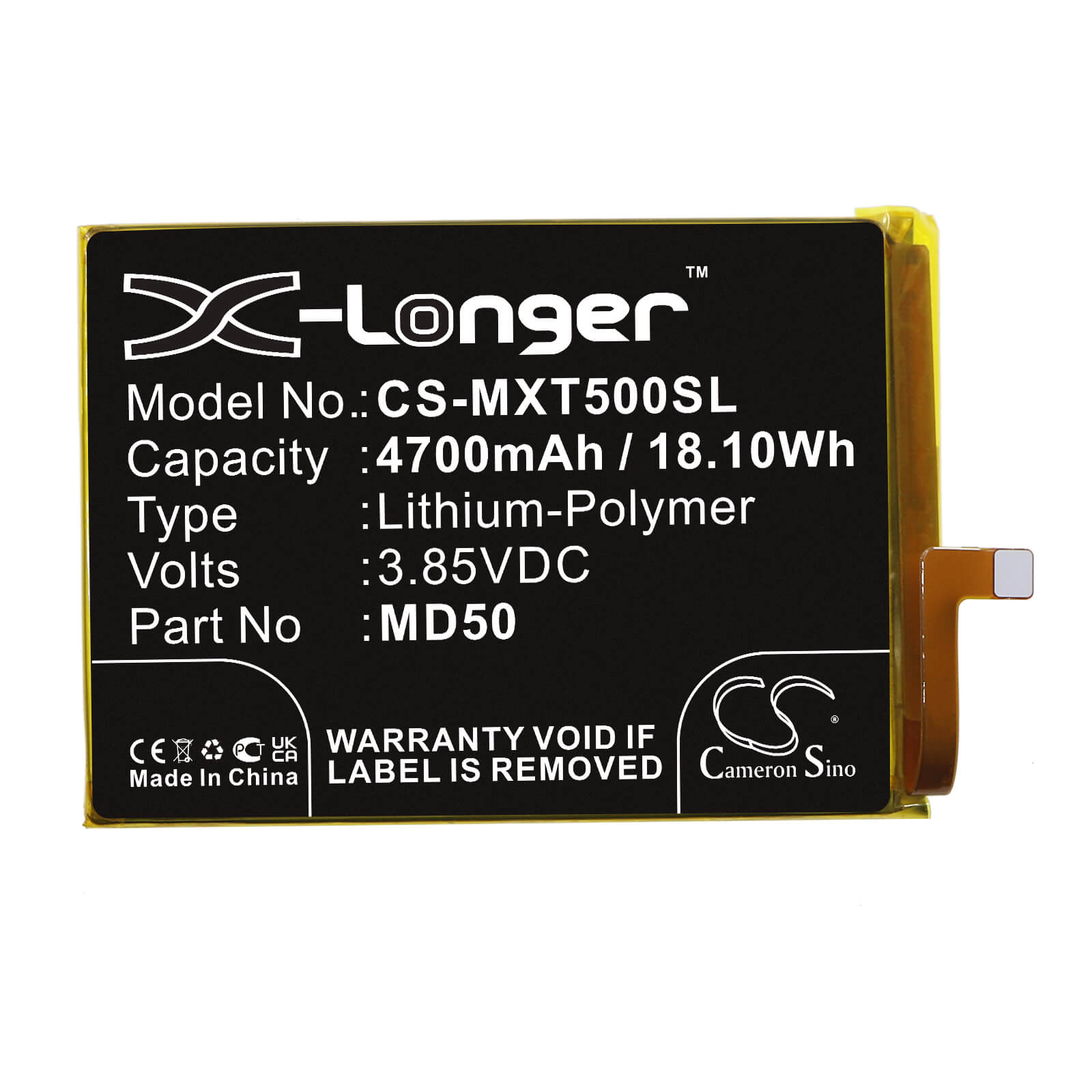Li-Polymer Battery fits Motorola, Moto G Stylus 5g 2021, Xt2131 3.85V, 4700mAh / 18.10Wh Mobile & SmartPhone Cameron Sino Technology Limited