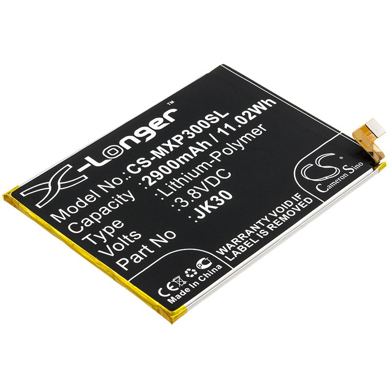 Li-Polymer Battery fits Motorola, Moto P30 3.8V, 2900mAh Mobile & SmartPhone Cameron Sino Technology Limited