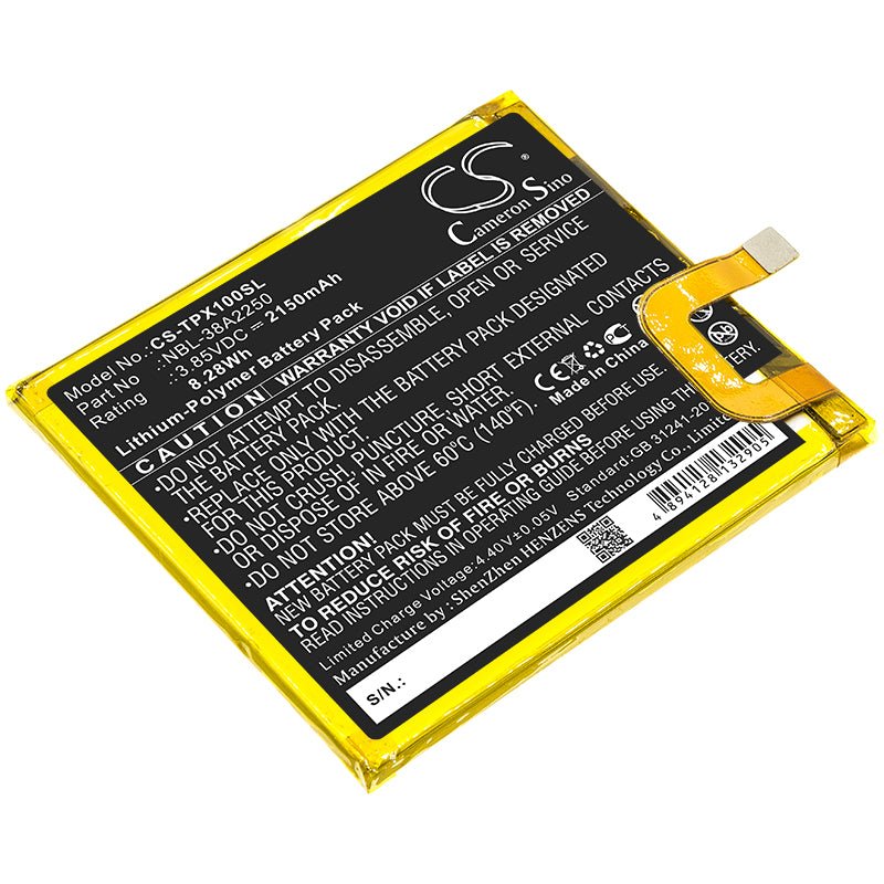Li - Polymer Battery fits Neffos, Nbl - 38a2250, Tp - link, Nbl - 38a2250 3.85V, 2150mAh - Batterybuyer.ca