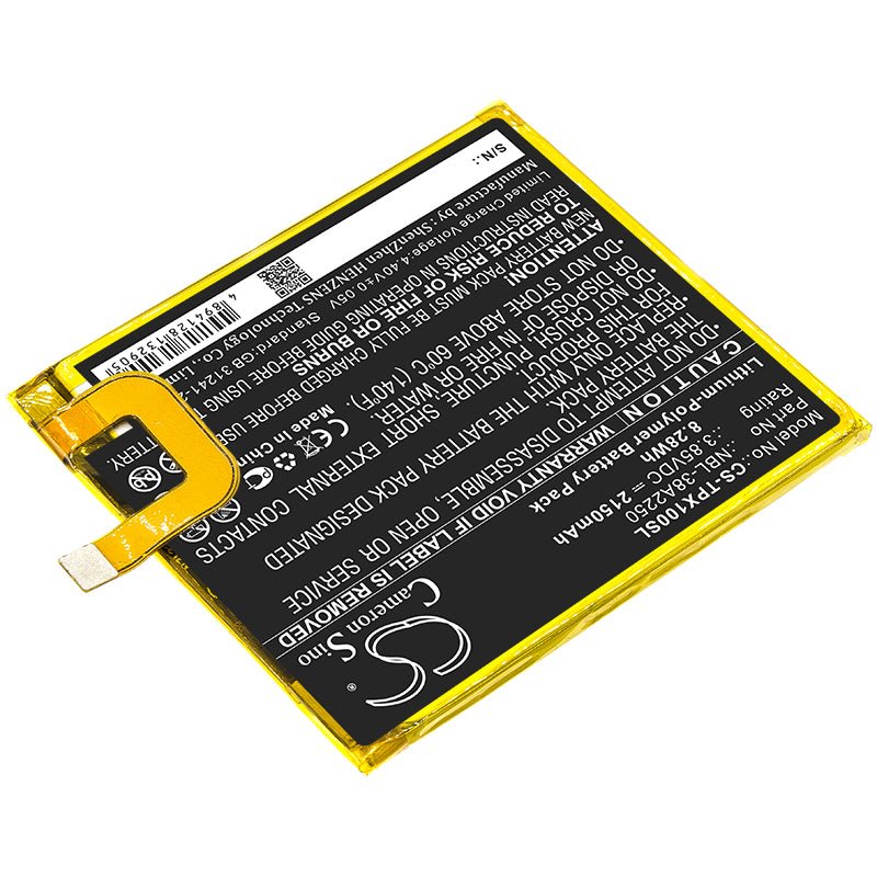 Li - Polymer Battery fits Neffos, Nbl - 38a2250, Tp - link, Nbl - 38a2250 3.85V, 2150mAh - Batterybuyer.ca