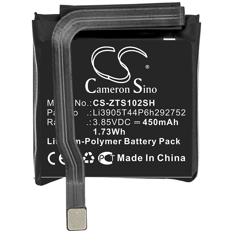 Li-Polymer Battery fits Nubia, Li3905t44p6h292752 3.85V, 450mAh Smartwatch Cameron Sino Technology Limited