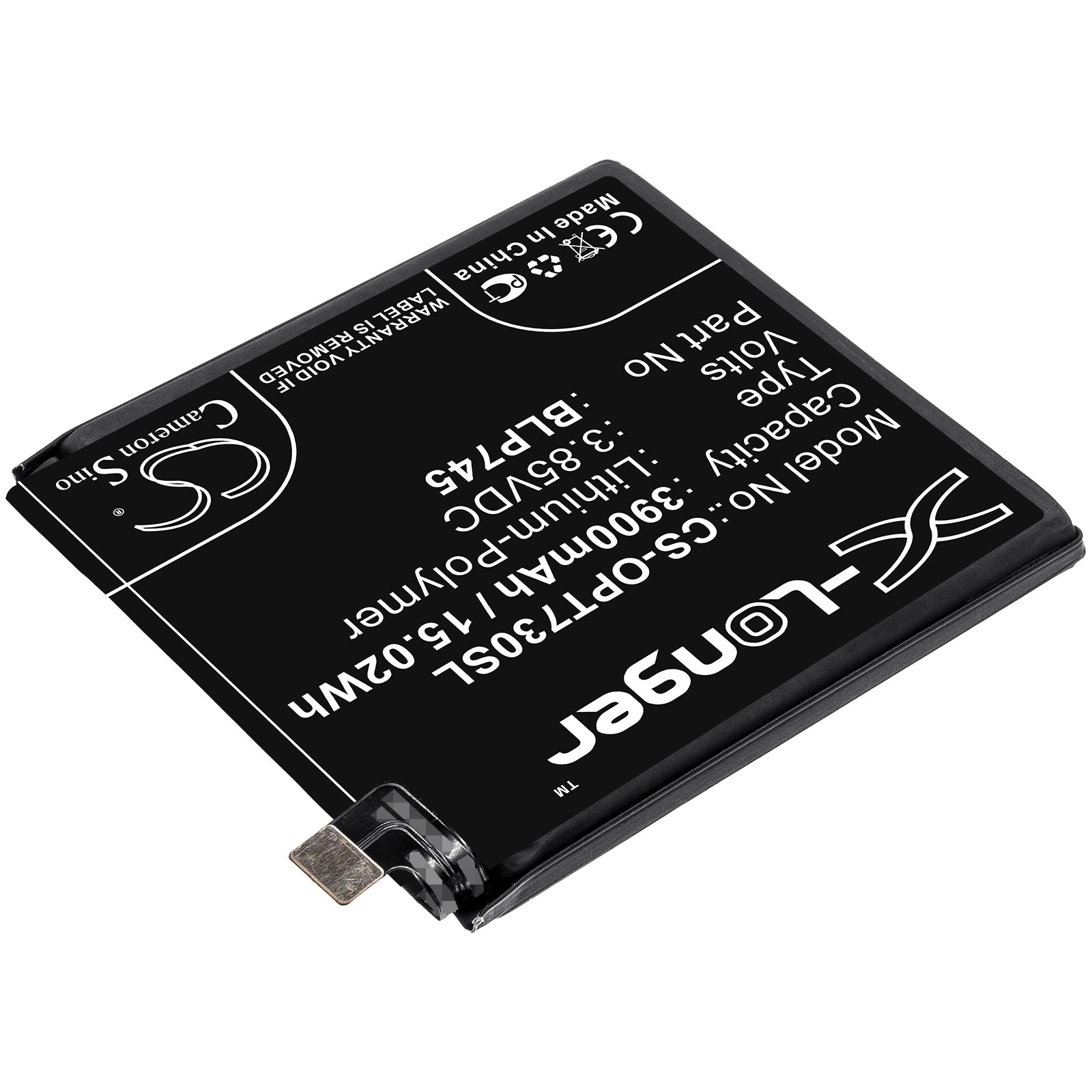 Li - Polymer Battery fits Oneplus, 7t Pro, 7t Pro 5g 3.85V, 3900mAh - Batterybuyer.ca