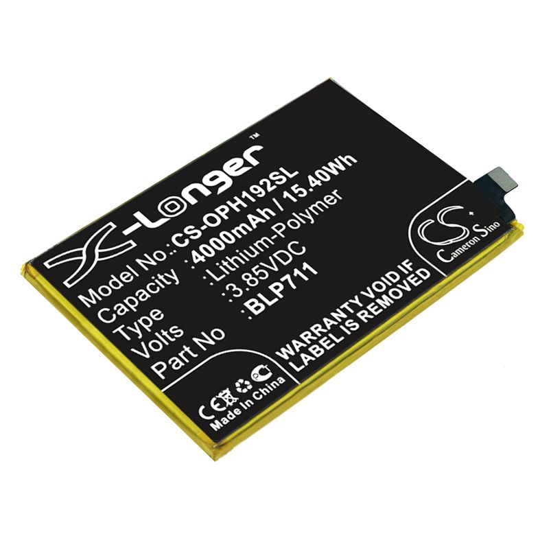 Li-Polymer Battery fits Oppo, 1923, A1k 3.85V, 4000mAh Mobile & SmartPhone Cameron Sino Technology Limited