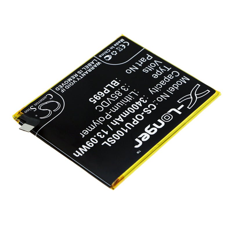 Li - Polymer Battery fits Oppo, R1833, Realme U1 3.85V, 3400mAh - Batterybuyer.ca