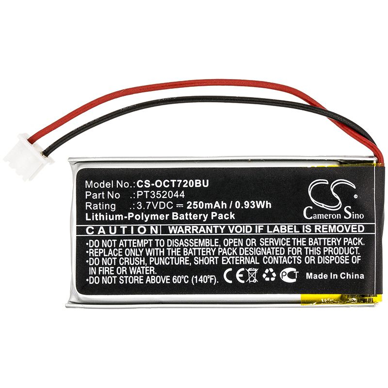 Li-Polymer Battery fits Oracle, Tablet 720, Tablet 721 3.7V, 250mAh CMOS / BackUp Cameron Sino Technology Limited