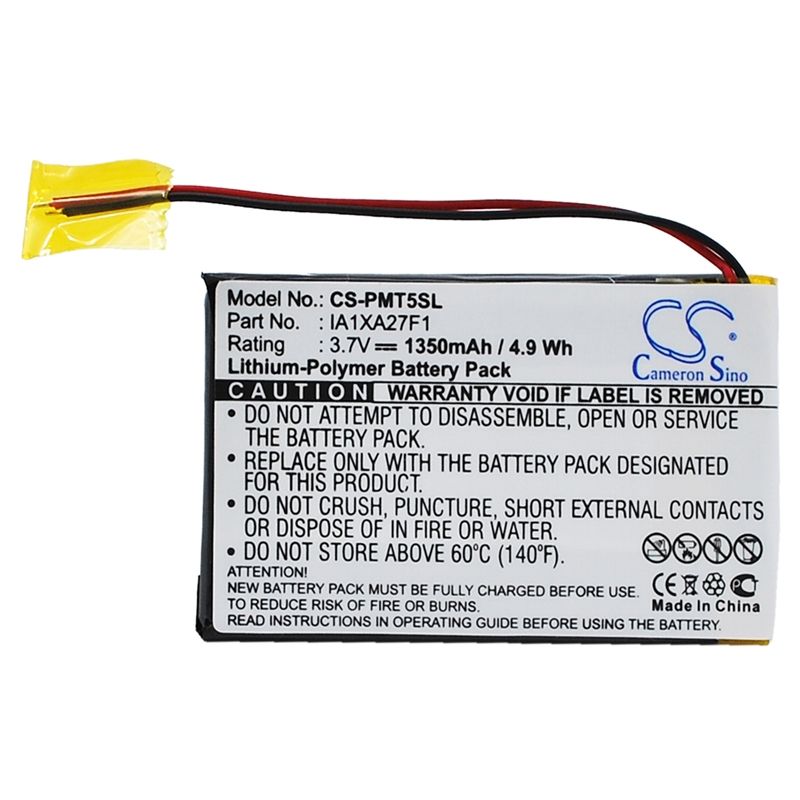 Li-polymer Battery Fits Palm, Tungsten T5 3.7v, 1350mah PDA & Pocket PC Cameron Sino Technology Limited