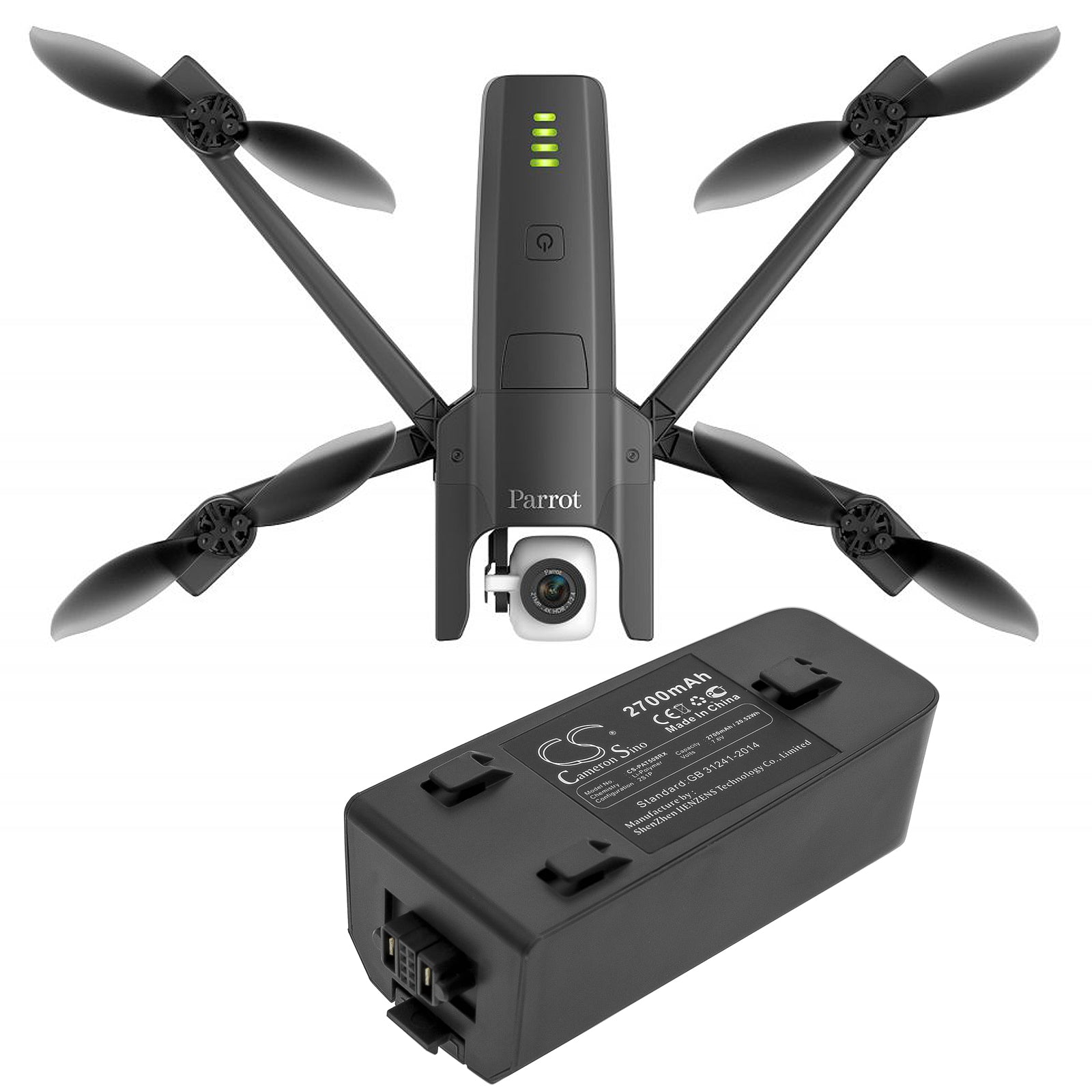 Li-Polymer Battery fits Parrot, Anafi, Anafi Extended 7.6V, 2700mAh Drones Cameron Sino Technology Limited