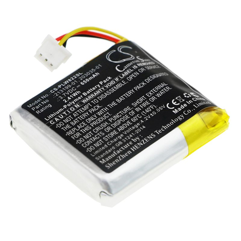Li-Polymer Battery fits Plantronics, Savi 8220, Savi W8220 3.7V, 650mAh Wireless Headset Cameron Sino Technology Limited