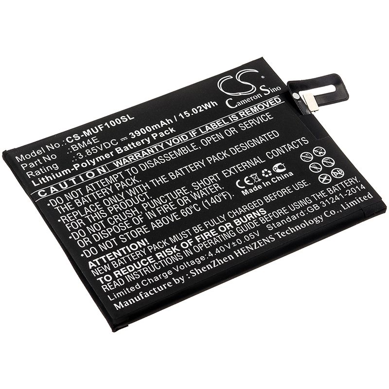 Li-Polymer Battery fits Pocophone, M1805e10a, Poco F1 3.85V, 3900mAh Mobile & SmartPhone Cameron Sino Technology Limited