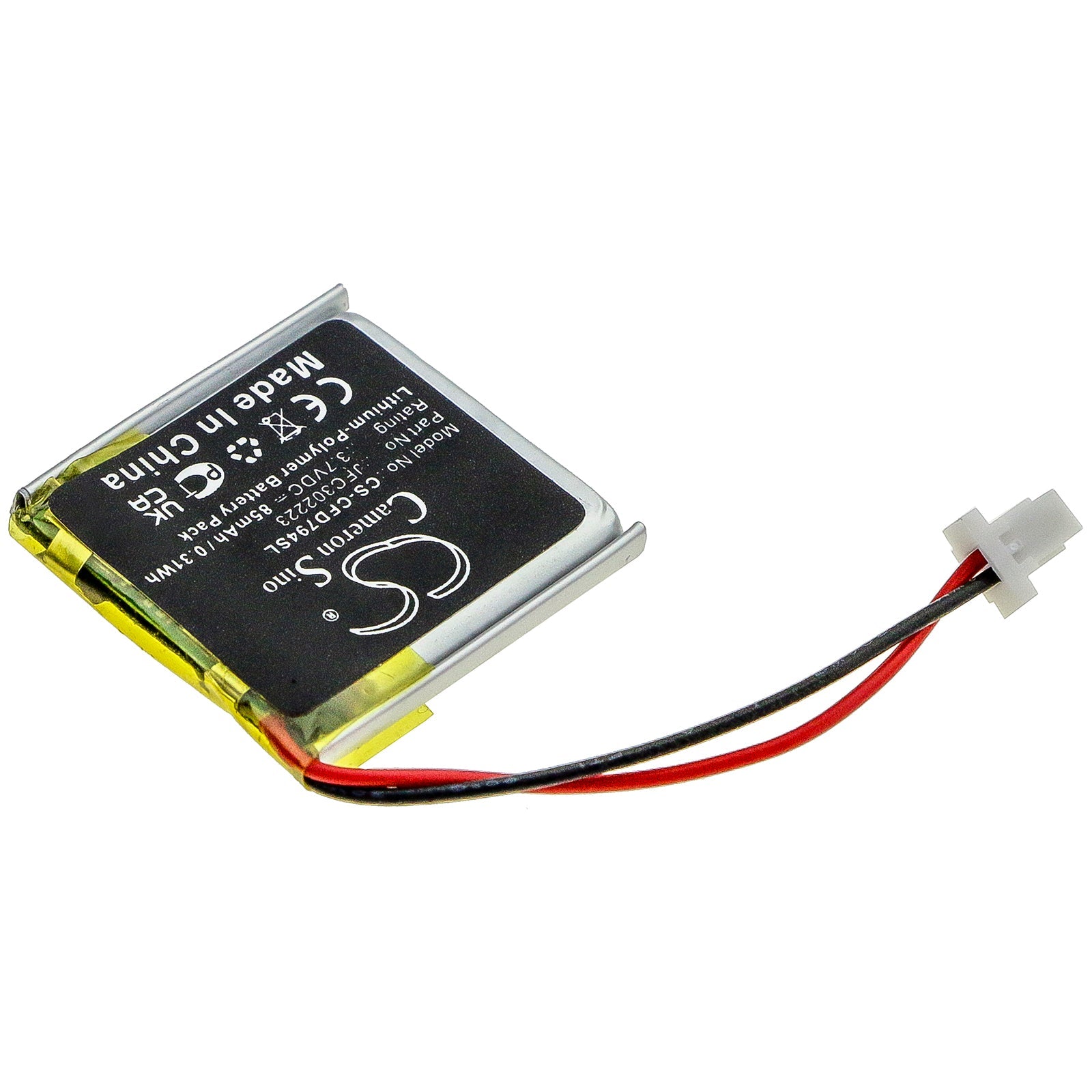 Li-Polymer Battery fits Python, 7756p 3.7V, 85mAh Computer Cameron Sino Technology Limited