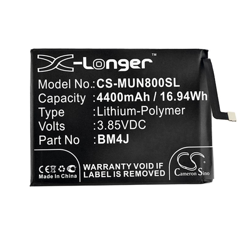 Li-Polymer Battery fits Redmi, M1908c3je, M1908c3jg 3.85V, 4400mAh Mobile & SmartPhone Cameron Sino Technology Limited