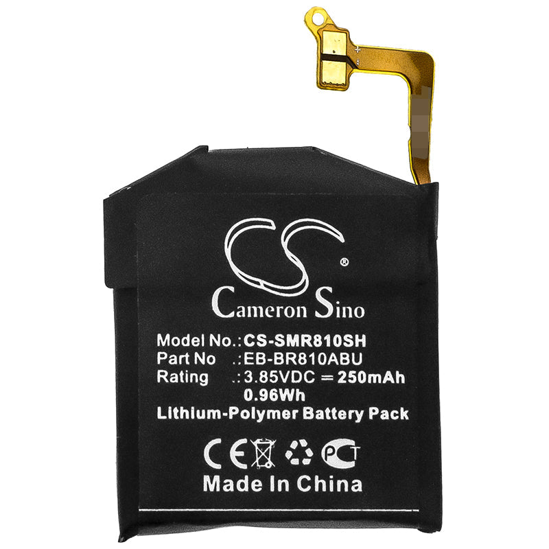 Li-Polymer Battery fits Samsung, Eb-br810abu, Gh43-04857a 3.85V, 250mAh Smartwatch Cameron Sino Technology Limited