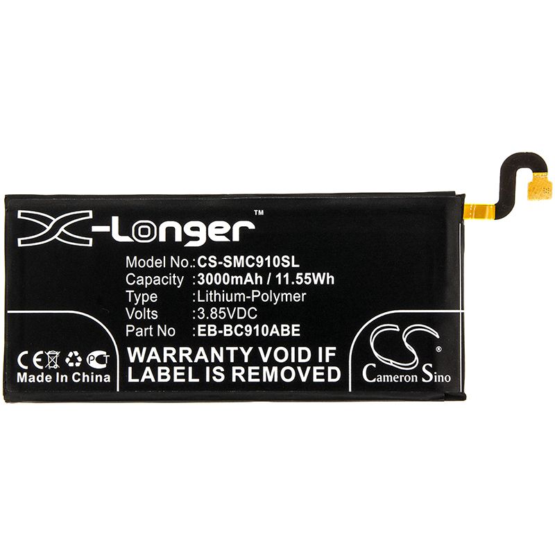 Li-Polymer Battery fits Samsung, Galaxy C10 Pro, Galaxy C910 3.85V, 3000mAh Mobile & SmartPhone Cameron Sino Technology Limited