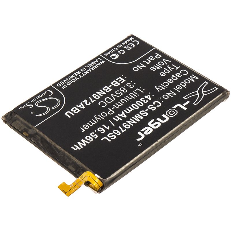 Li - Polymer Battery fits Samsung, Galaxy Note 10 Plus, Galaxy Note 10+ 3.85V, 4300mAh - Batterybuyer.ca