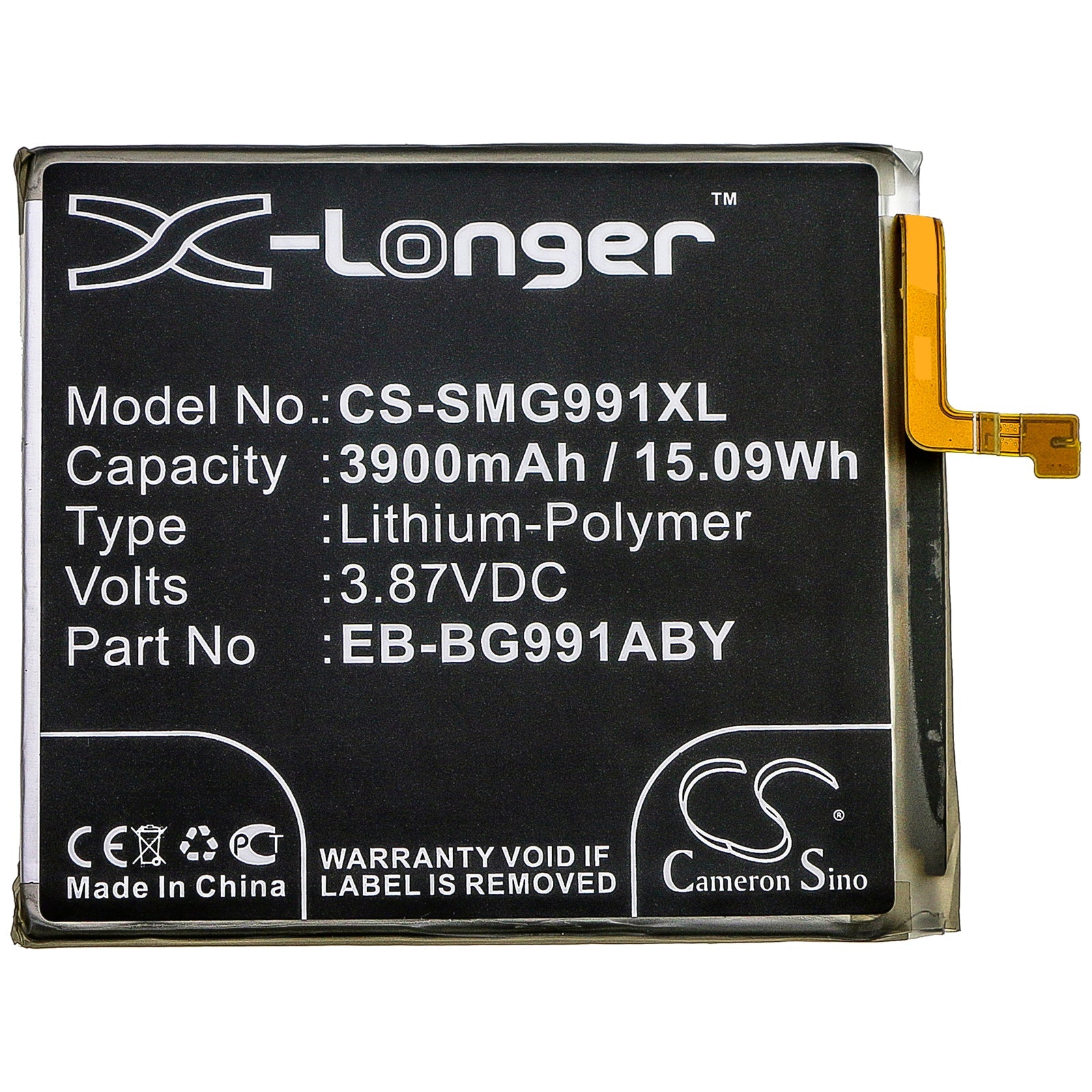 Li-Polymer Battery fits Samsung, Galaxy S21 5g, Galaxy S21 5g Uw, Sc-51b 3.87V, 3900mAh Mobile & SmartPhone Cameron Sino Technology Limited