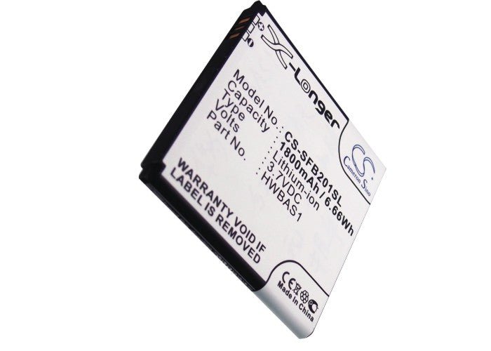 Li-Polymer Battery fits Softbank, 201hw 3.7V, 1800mAh Communications Cameron Sino Technology Limited (Suspended)