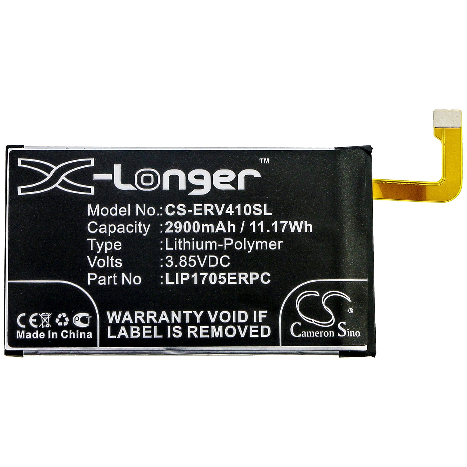 Li-Polymer Battery fits Sony, 901so, J8210, J8270 3.85V, 2900mAh Mobile & SmartPhone Cameron Sino Technology Limited