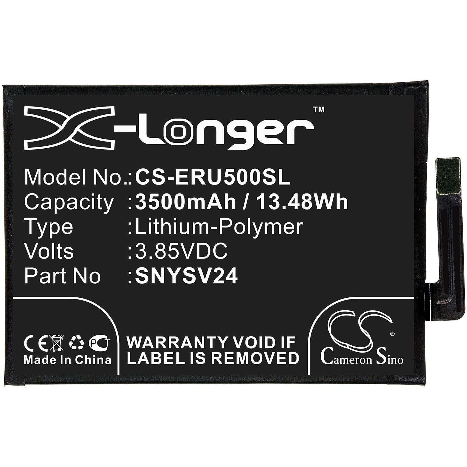 Li-Polymer Battery fits Sony, A001so, So-41a, Sov43 3.85V, 3500mAh Mobile & SmartPhone Cameron Sino Technology Limited