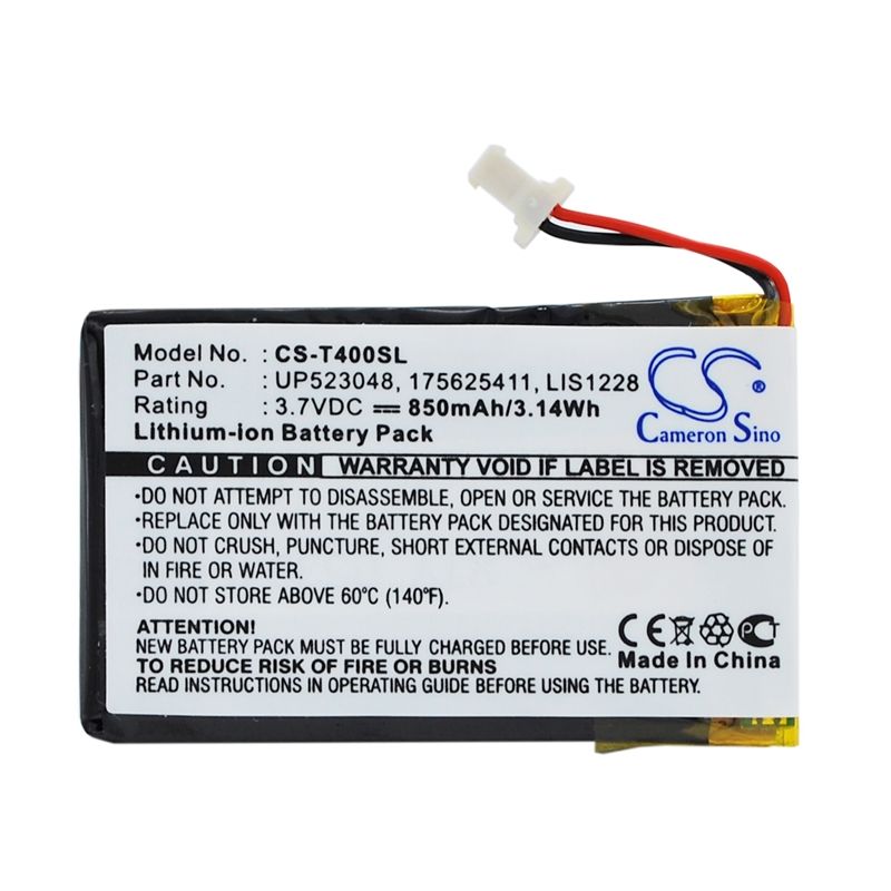Li-Polymer Battery fits Sony, Clie Peg-t400, Clie Peg-t410, Clie Peg-t415 3.7V, 850mAh PDA & Pocket PC Cameron Sino Technology Limited