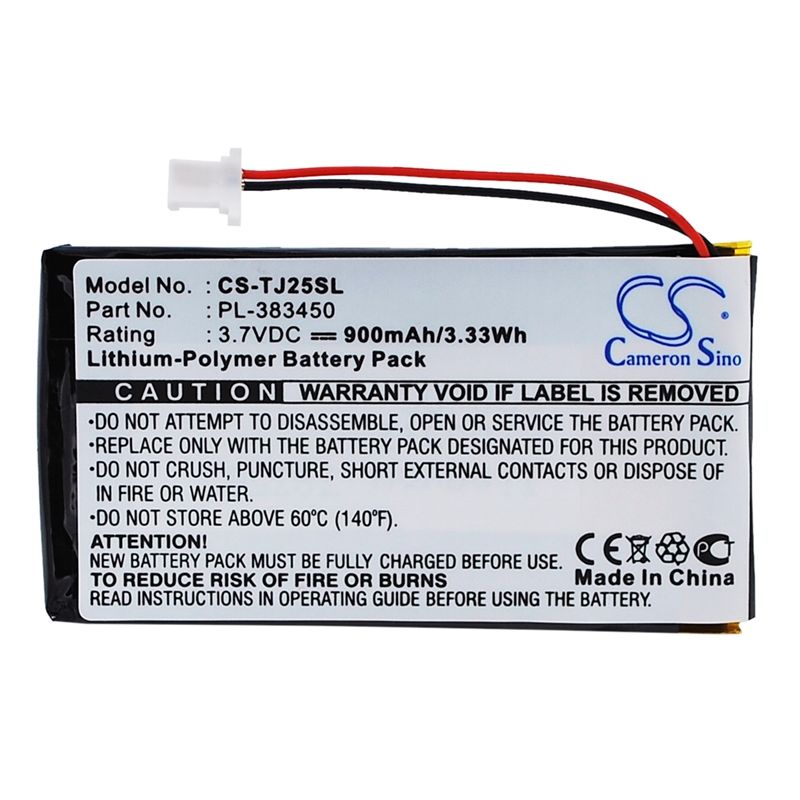Li-Polymer Battery fits Sony, Clie Peg-tj25, Clie Peg-tj35 3.7V, 900mAh PDA & Pocket PC Cameron Sino Technology Limited