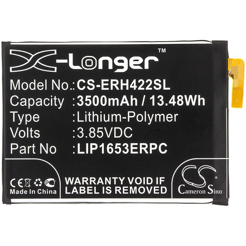 Li-Polymer Battery fits Sony, H3213, H3223 3.85V, 3500mAh Mobile & SmartPhone Cameron Sino Technology Limited
