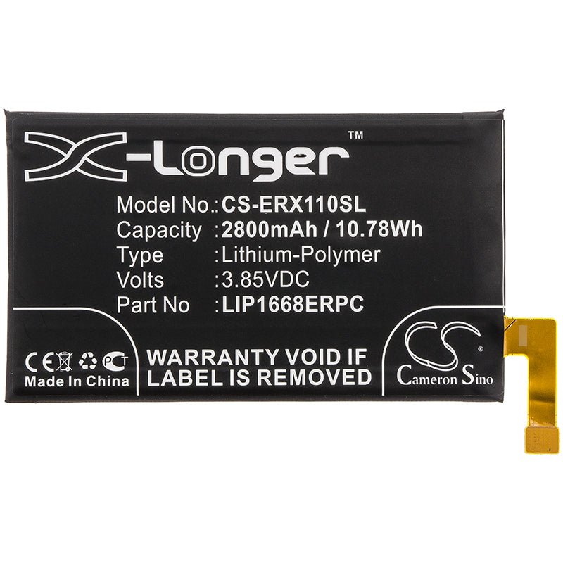Li-Polymer Battery fits Sony, I3113, I3123 3.85V, 2800mAh Mobile & SmartPhone Cameron Sino Technology Limited