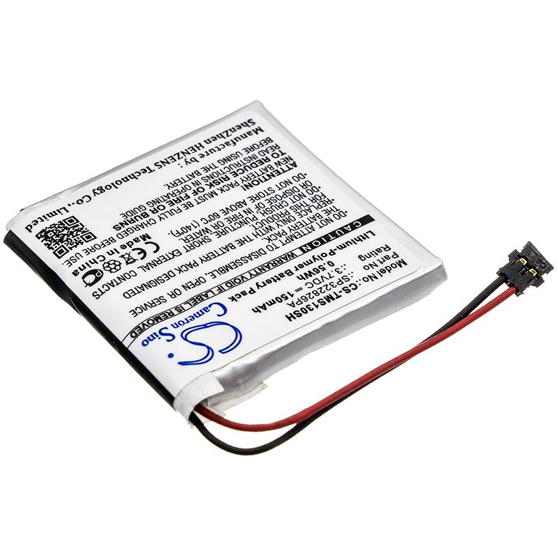 Li-Polymer Battery fits Tomtom, Spark 3 3.7V, 150mAh Smartwatch Cameron Sino Technology Limited