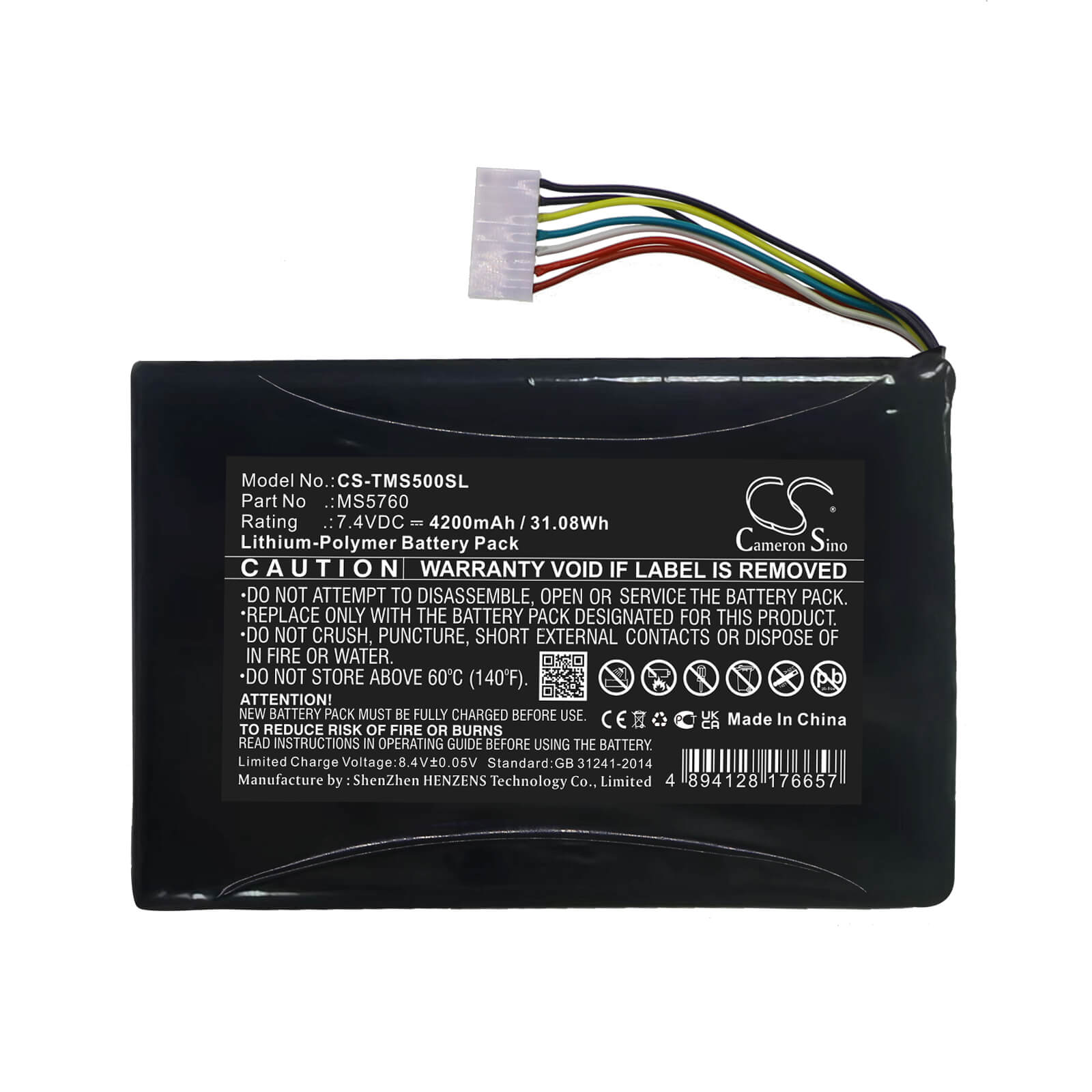 Li-Polymer Battery fits Trimble, Ms5, Ms5n 7.4V, 4200mAh / 31.08Wh Tablet Cameron Sino Technology Limited