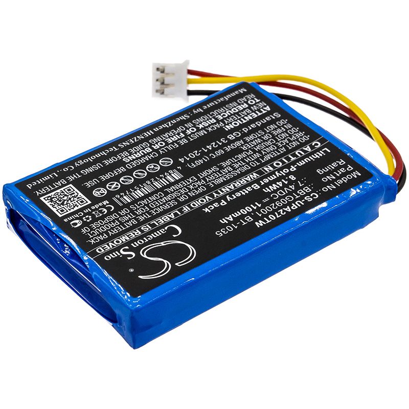 Li-Polymer Battery fits Uniden, Atlantis 270 7.4V, 1100mAh Two-Way Radio Cameron Sino Technology Limited