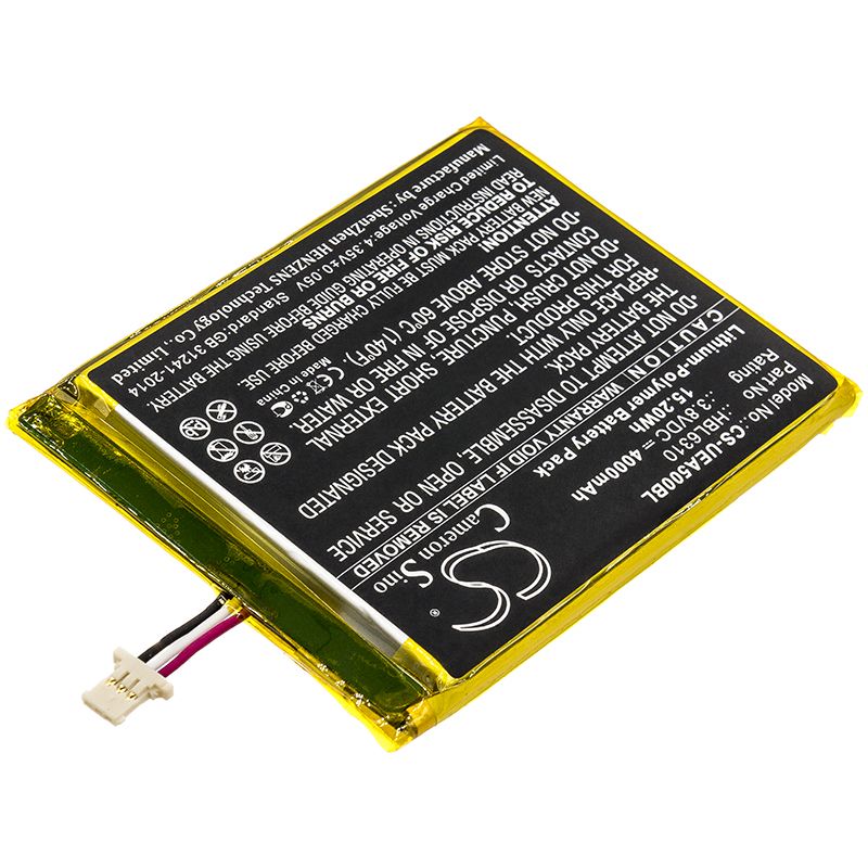 Li-Polymer Battery fits Unitech, Ea500, Ea502 3.8V, 4000mAh Barcode Scanner Cameron Sino Technology Limited
