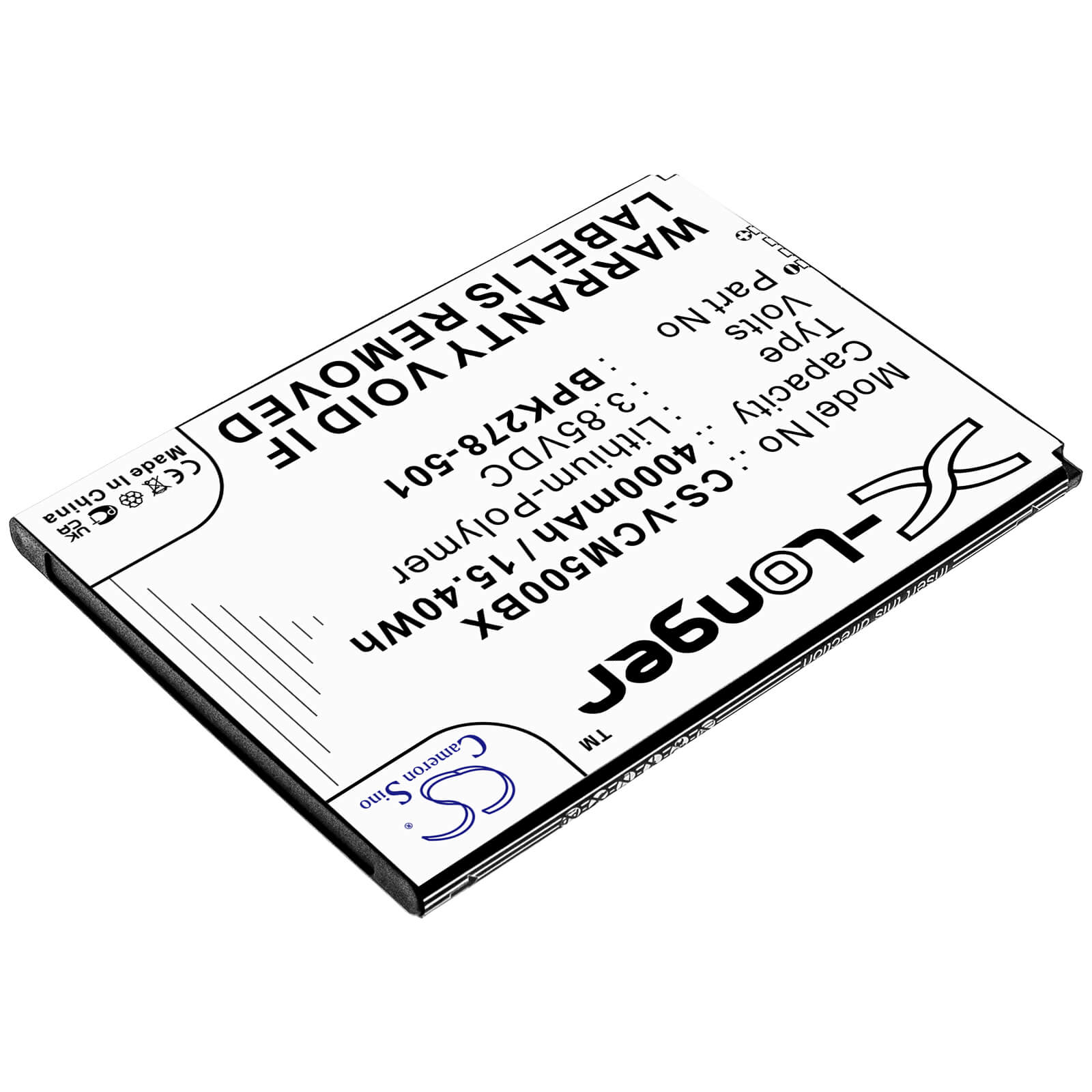 Li-Polymer Battery fits Verifone, Cm5 3.85V, 4000mAh / 15.40Wh Payment Terminal Cameron Sino Technology Limited