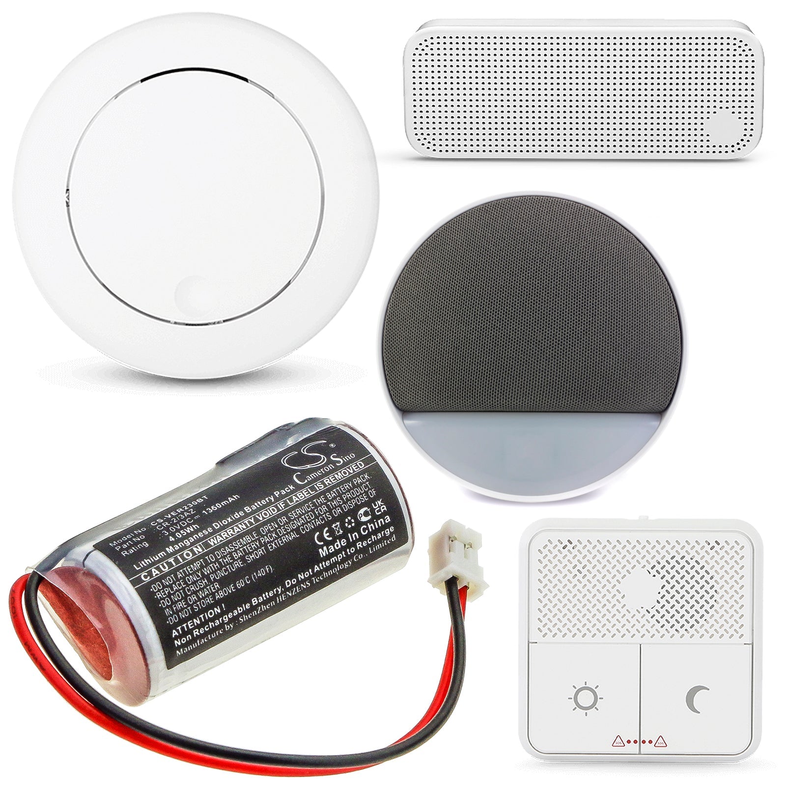 Li - Polymer Battery fits Verisure, Camera Detector, Nattsikringspanel, Night Contro 3.0V, 1350mAh - Batterybuyer.ca