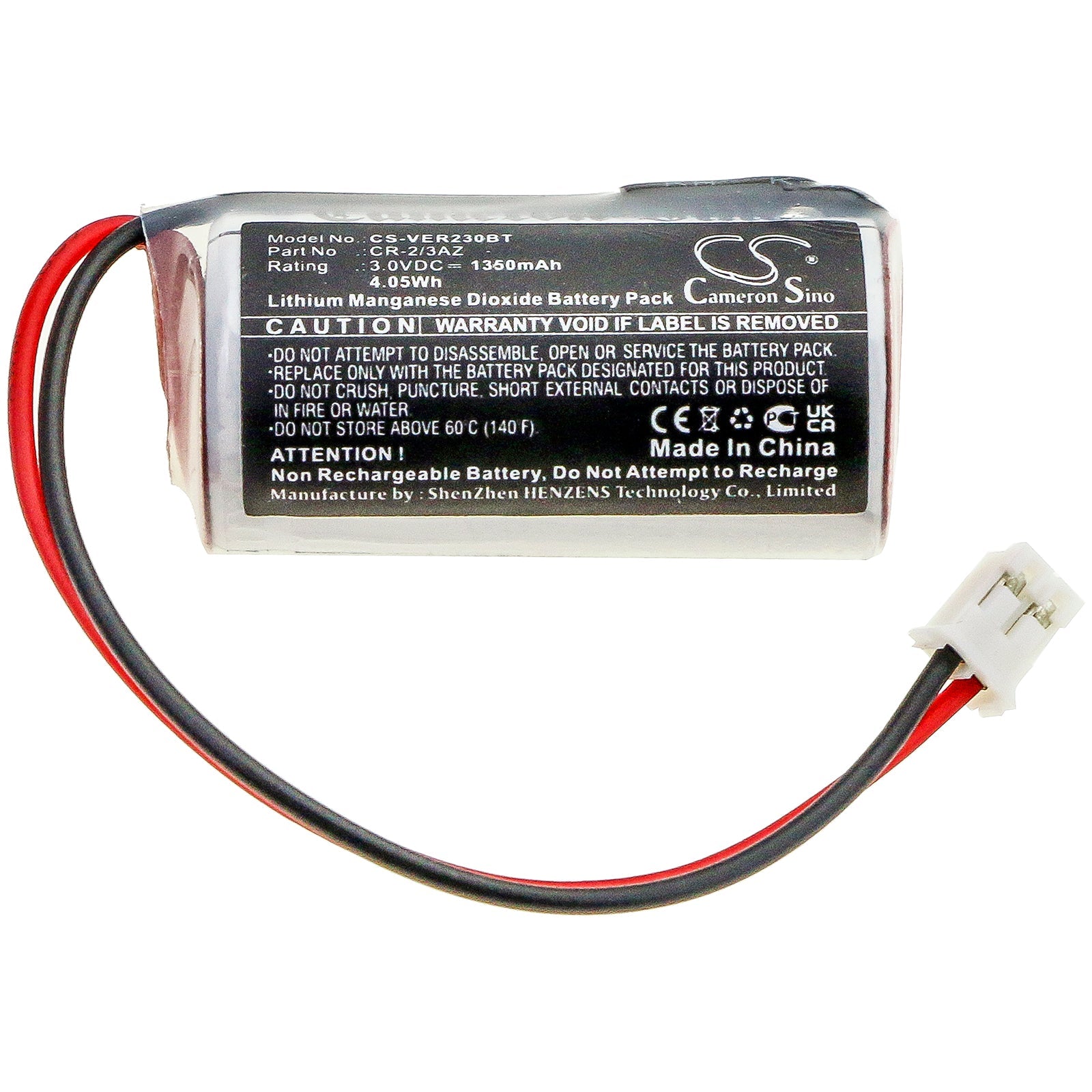 Li - Polymer Battery fits Verisure, Camera Detector, Nattsikringspanel, Night Contro 3.0V, 1350mAh - Batterybuyer.ca