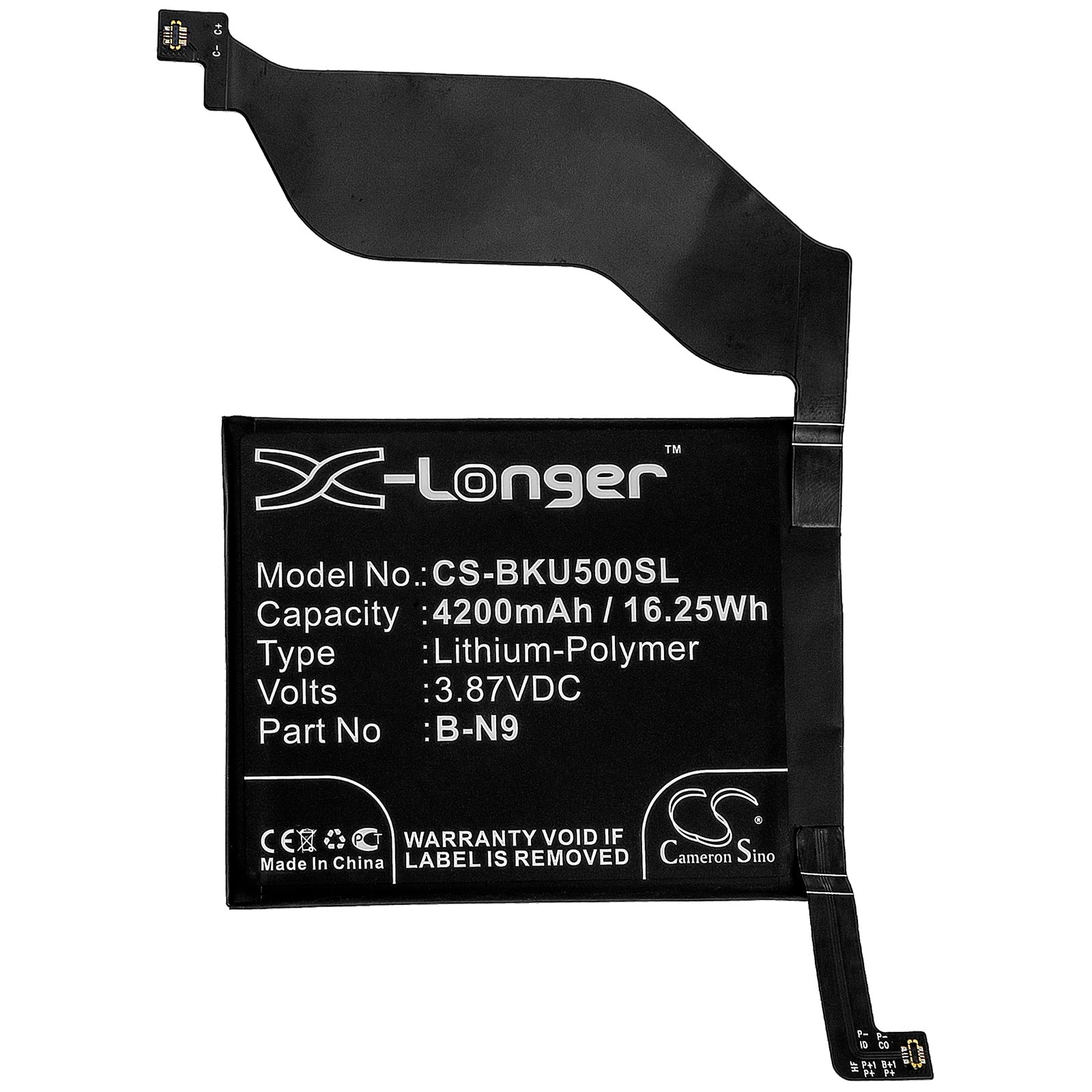 Li-Polymer Battery fits Vivo, Iqoo 5 5g, V2024, V2024a 3.87V, 4200mAh Mobile & SmartPhone Cameron Sino Technology Limited