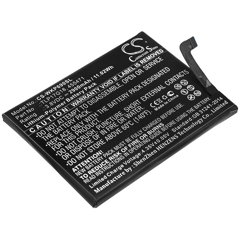 Li-Polymer Battery fits Wiko, P6901, Wim Lite 3.8V, 2900mAh Mobile & SmartPhone Cameron Sino Technology Limited