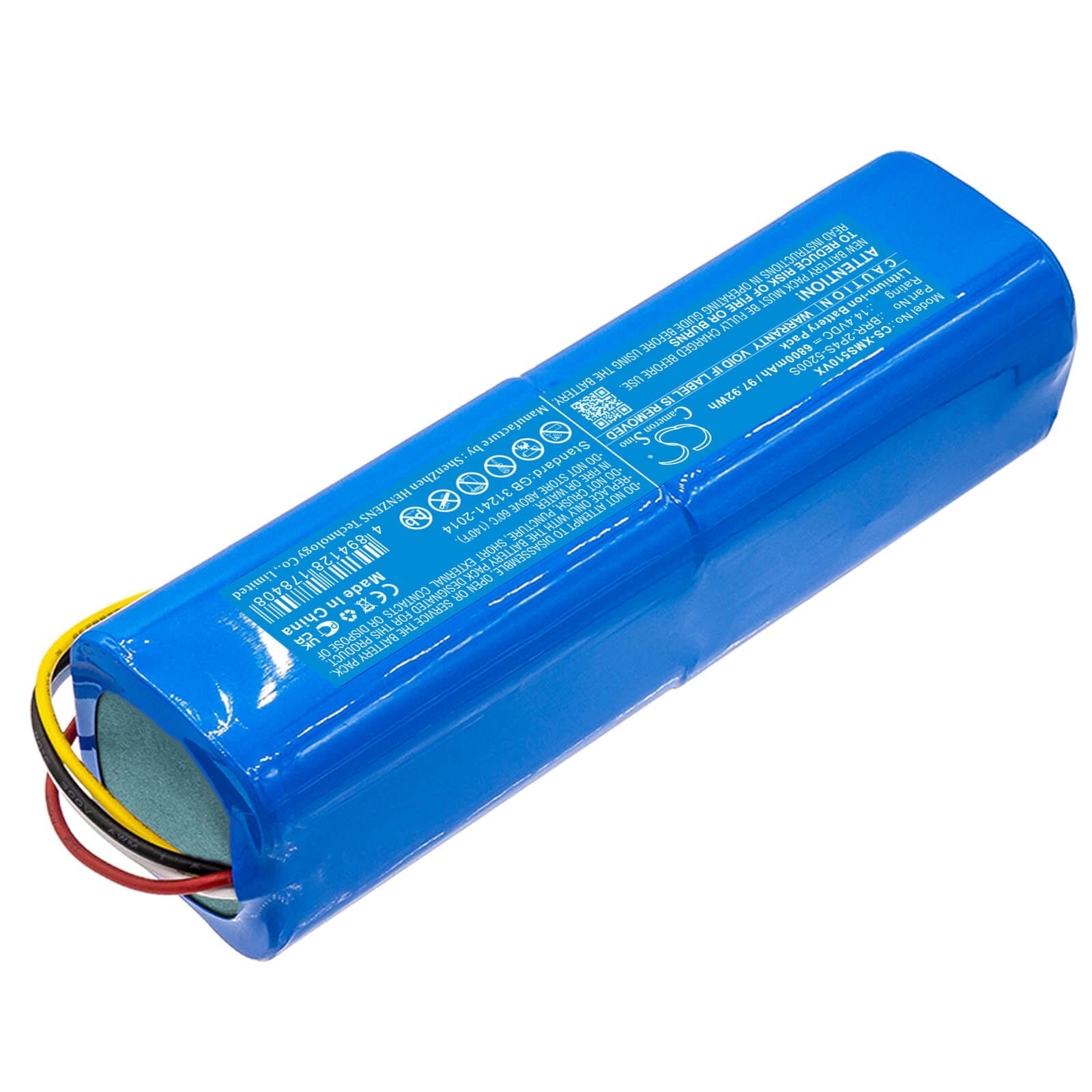 Li-Polymer Battery fits Xiaomi, Mi Robo, Mijia Roborock S50 14.4V, 6800mAh / 97.92Wh Vacuum Cameron Sino Technology Limited