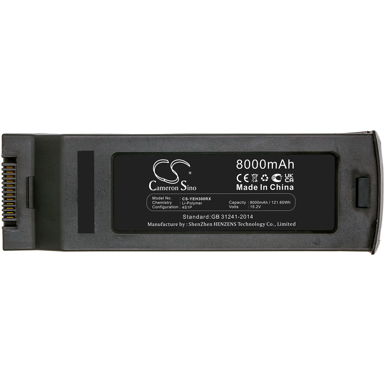 Li-Polymer Battery fits Yuneec, Typhoon H3 15.2V, 8000mAh Drones Cameron Sino Technology Limited