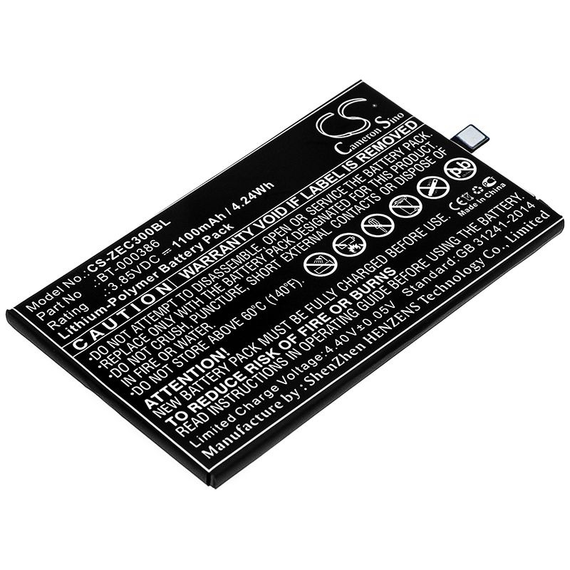 Li-Polymer Battery fits Zebra, Ec30 3.85V, 1100mAh Barcode Scanner Cameron Sino Technology Limited