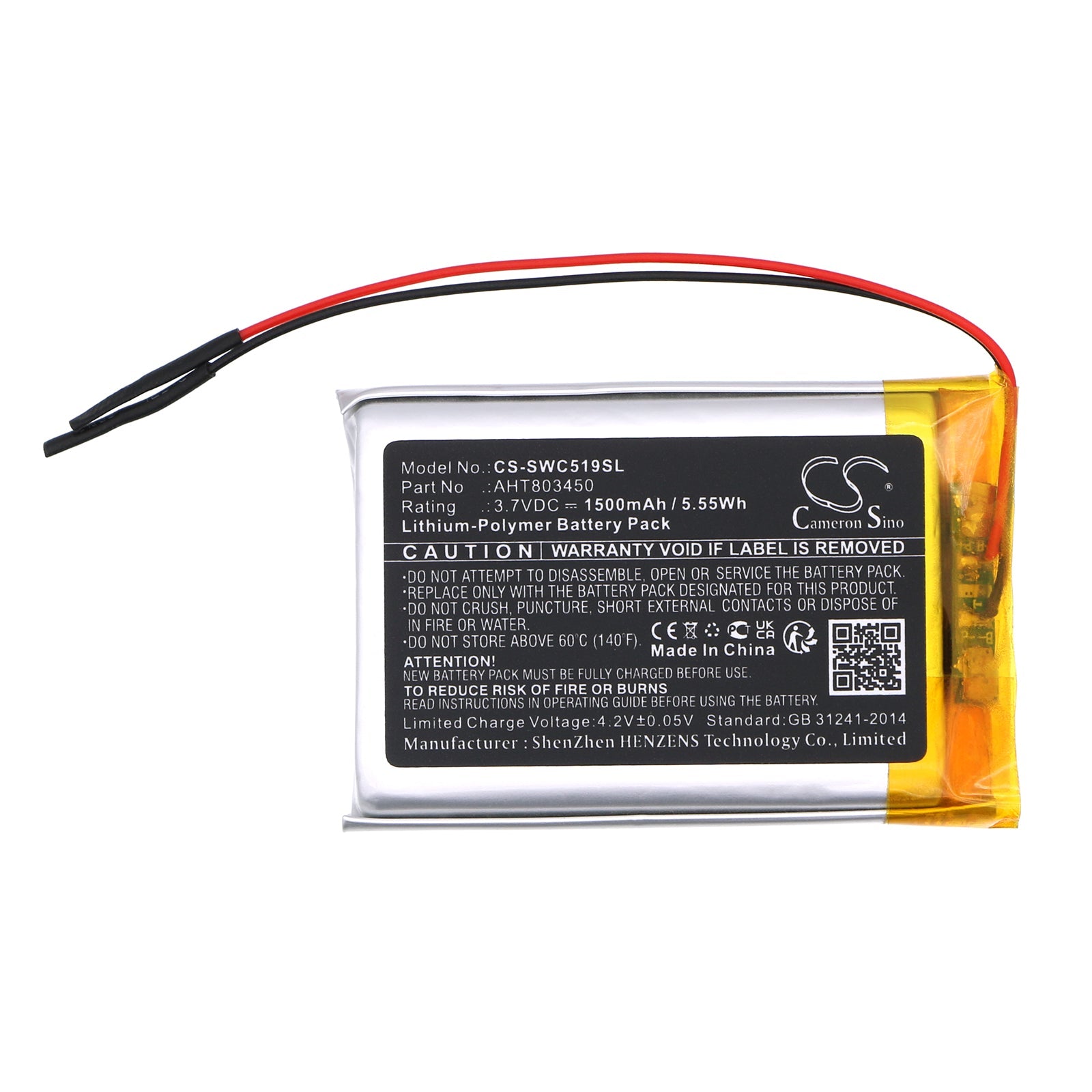 Li-Polymer, Communication & Conferencing Battery fits Skywin Sw-cs-519, Wireless Conference, 3.7V, 1500mAh Communication & Conferencing Cameron Sino Technology Limited