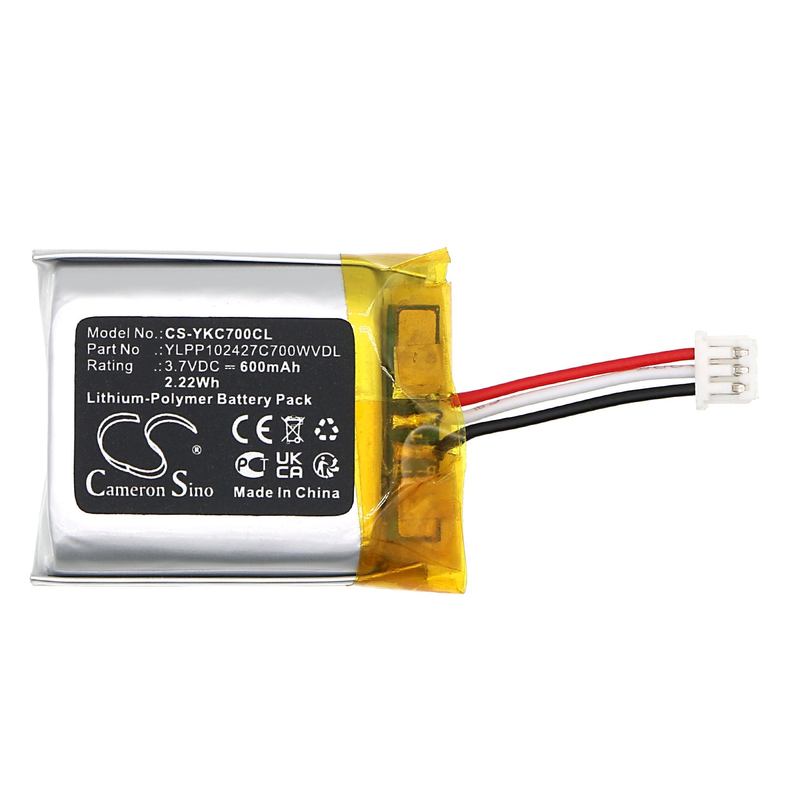 Li-Polymer, Communication & Conferencing Battery fits Yealink Cp700, 3.7V, 600mAh Communication & Conferencing Cameron Sino Technology Limited