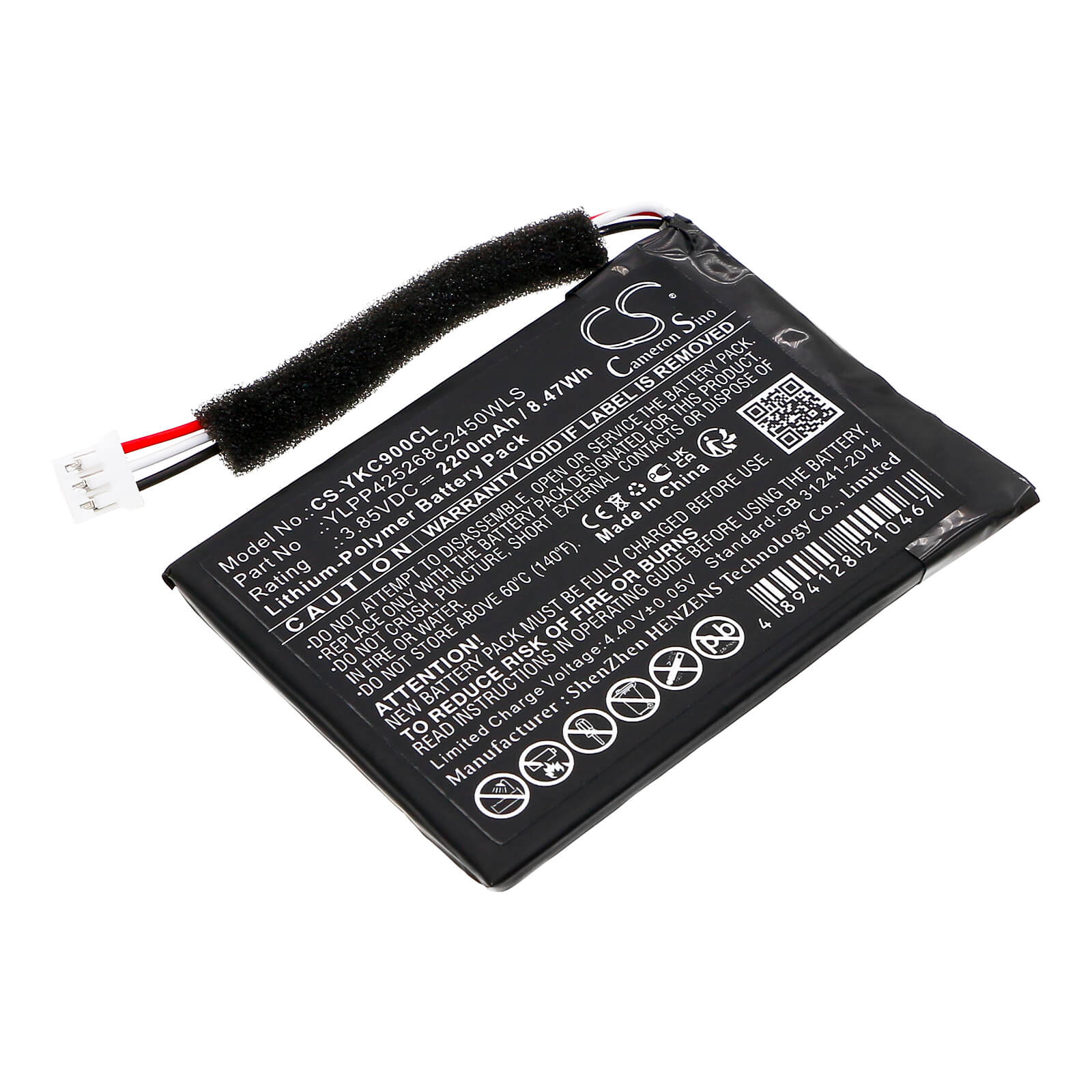 Li-Polymer, Communication & Conferencing Battery fits Yealink Cp900, 3.85V, 2400mAh Communication & Conferencing Cameron Sino Technology Limited