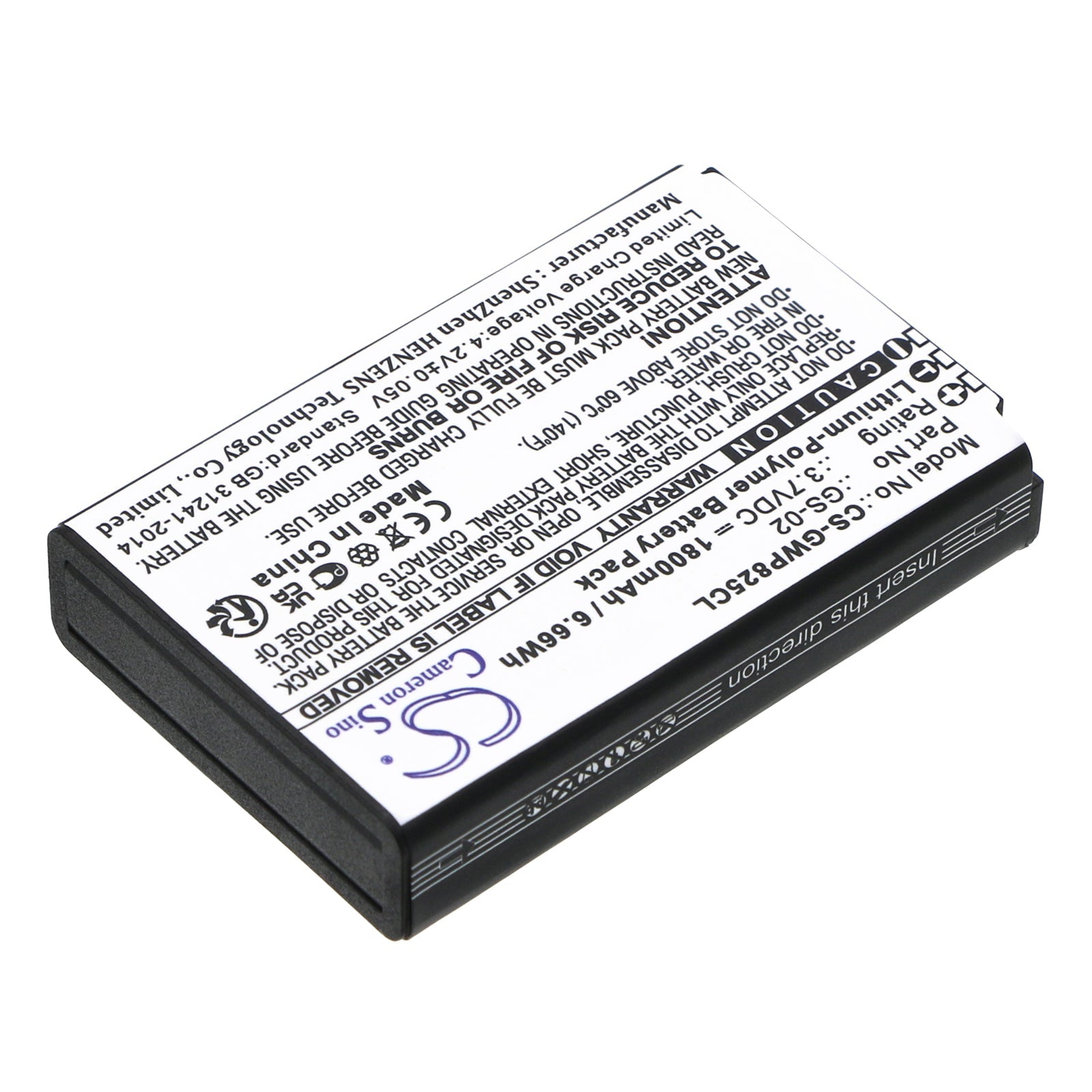 Li-Polymer, Cordless Phone Battery fits Grandstream Wp822, Wp825, 3.7V, 1800mAh Cordless Phone Cameron Sino Technology Limited