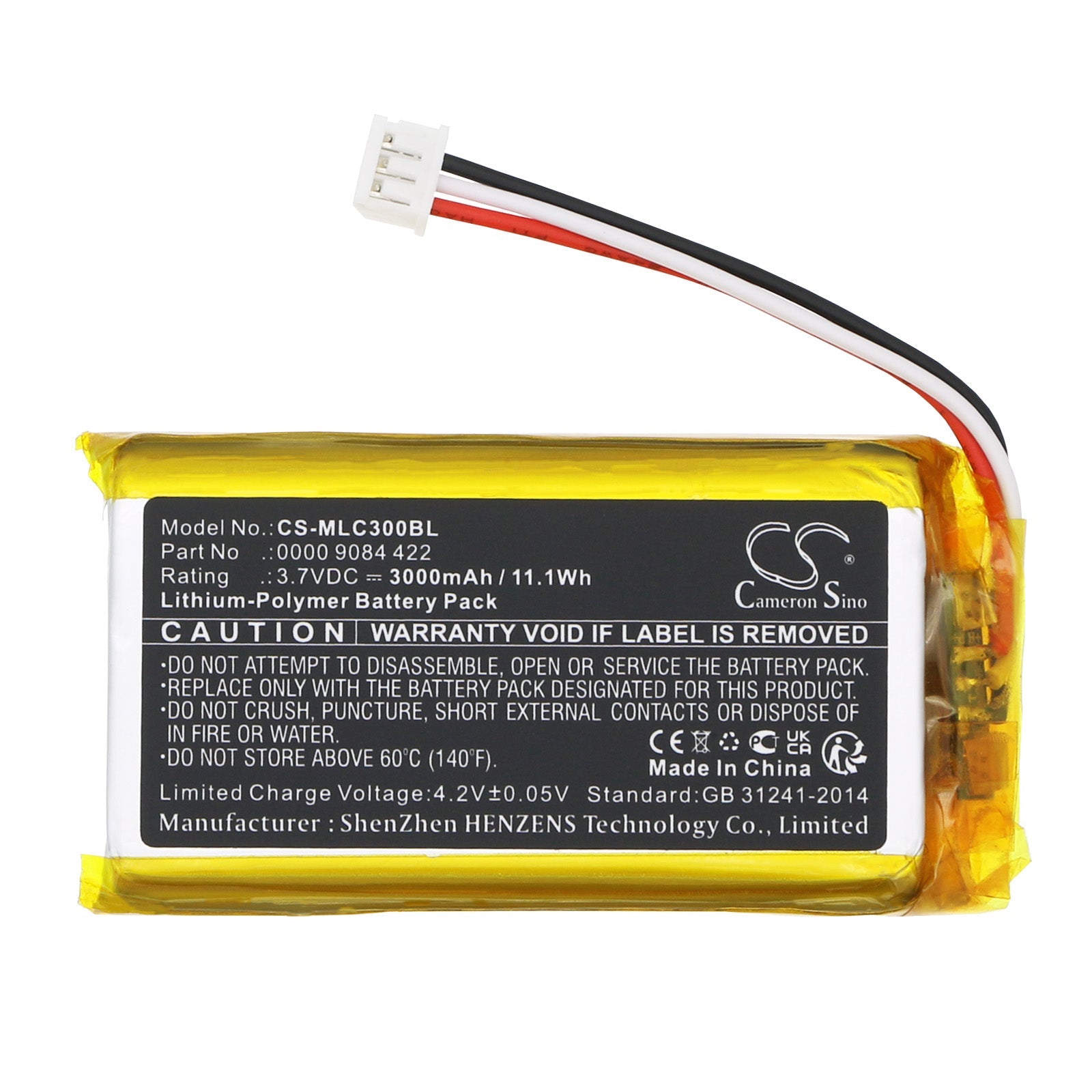 Li-Polymer, Crane Remote Control Battery fits Meiller Isar-control, Isar-control 3, 3.7V, 3000mAh Crane Remote Control Cameron Sino Technology Limited